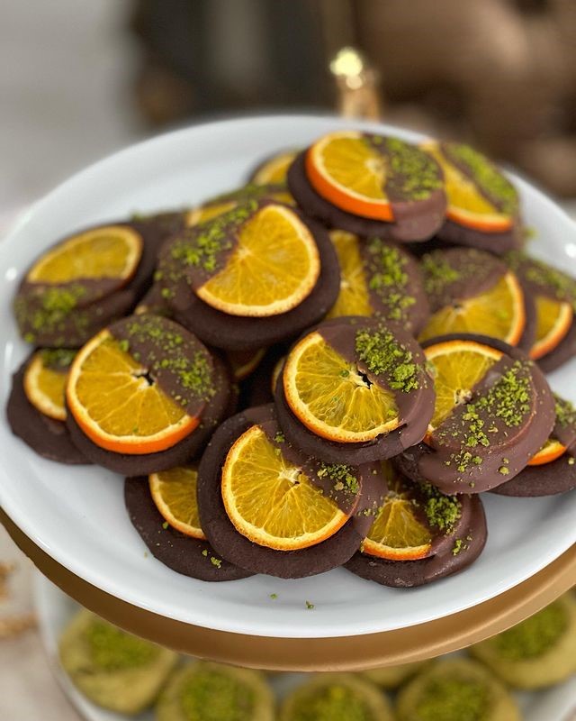 Portakal Dilimli Çikolatalı Kurabiye