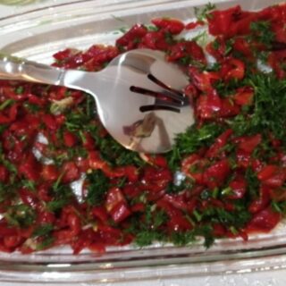 Kapya Biber Salatası Tarifi