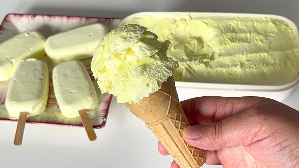 Ev Yapımı Gerçek Limonlu Dondurma Tarifi