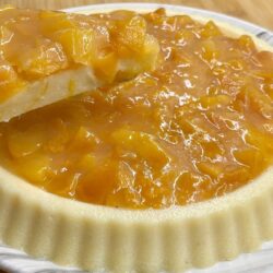 Tart Kalıbında Şeftalili Sütlü Tatlı Tarifi